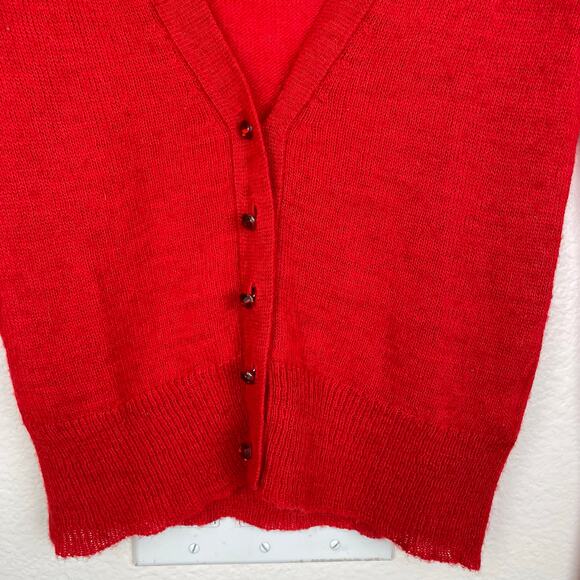 JCrew Womens Cardigan XS Wool Alpaca Rhinestone Witchy Whimsigoth Preppy Capsule - Picture 6 of 8